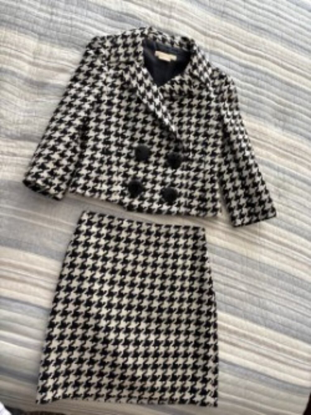 Michael Kohrs Houndstooth Jacket and Skirt